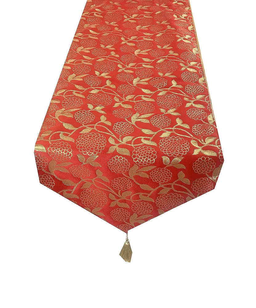 Pinkparrot dopian Silk Multi Colour Table Runner Size 12x70 inch of 1 pc-T 115